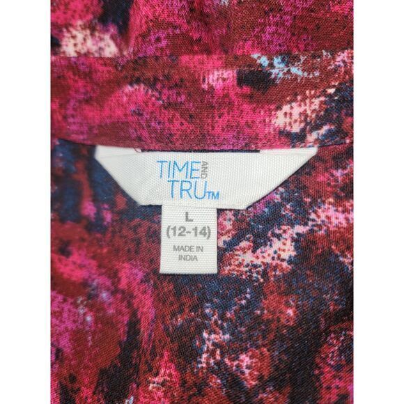 Womens Tiered‎ Floral Midi Fairy Cottagecore Long Sleeve Print Woven Dress L - Picture 7 of 8